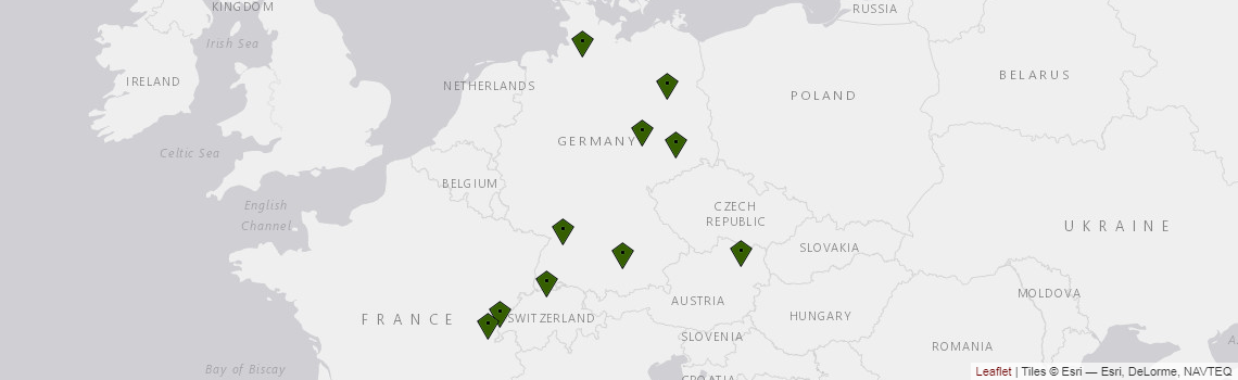 Verteilung von Hannahs in Europa